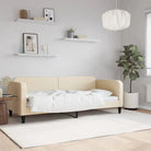 2-in-1 Slaapbank voor Woon- of Slaapkamer - Crème / 80 x 200 cm / zonder matras - Bedden & bedframes