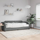 2-in-1 Slaapbank voor Woonkamer en Slaapkamer - Donkergrijs / 100 x 200 cm / met matras - Bedden & bedframes
