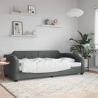2-in-1 Slaapbank voor Woonkamer en Slaapkamer - Donkergrijs / 90 x 200 cm / zonder matras - Bedden & bedframes