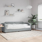 2-in-1 Slaapbank voor Woonkamer en Slaapkamer - Lichtgrijs / 90 x 190 cm / met matras - Bedden & bedframes