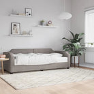 2-in-1 Slaapbank voor Woonkamer en Slaapkamer - Taupe / 100 x 200 cm / met matras - Bedden & bedframes