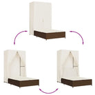 2 persoons ligbed van poly rattan met wasbare hoes voor buitengebruik - Ligstoelen