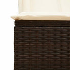 2 persoons ligbed van poly rattan met wasbare hoes voor buitengebruik - Ligstoelen