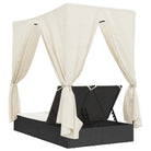 2 persoons ligbed van poly rattan voor een comfortabele zitervaring - Ligstoelen