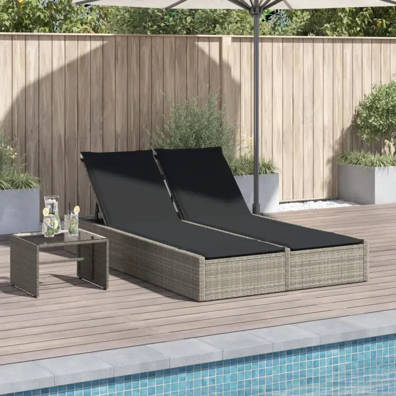 2 Persoons Ligbed van Poly Rattan voor een Comfortabele Zitervaring - Ligstoelen