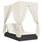 2 persoons ligbed van poly rattan voor een comfortabele zitervaring - Ligstoelen