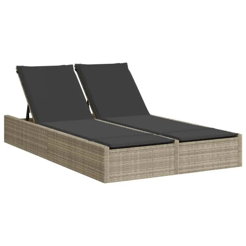 2 Persoons Ligbed van Poly Rattan voor een Comfortabele Zitervaring - Ligstoelen