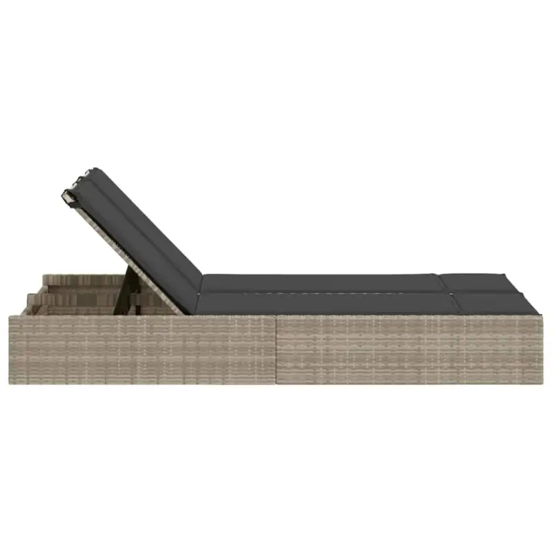 2 Persoons Ligbed van Poly Rattan voor een Comfortabele Zitervaring - Ligstoelen