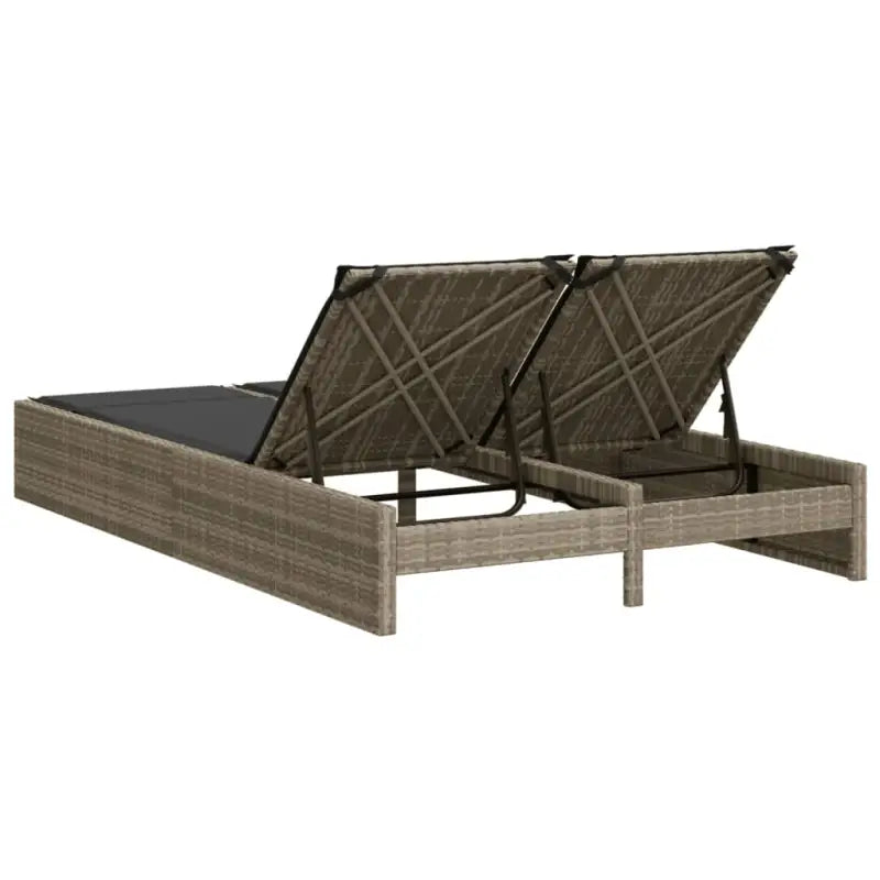 2 Persoons Ligbed van Poly Rattan voor een Comfortabele Zitervaring - Ligstoelen