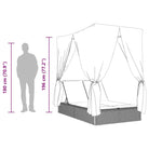 2 persoons ligbed van poly rattan voor een comfortabele zitervaring - Ligstoelen