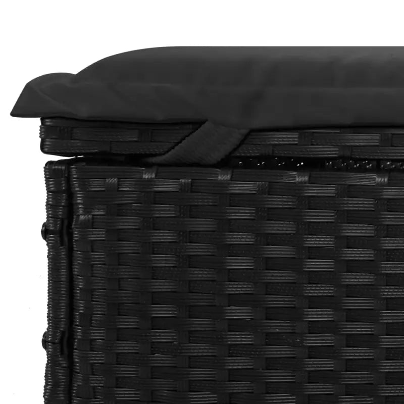 2-persoonsLigbed met Rond Dak in Zwart Materiaal voor Buitenplezier - Ligstoelen