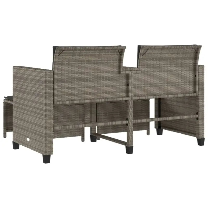 2-zits tuinbank met wasbare hoes en gepoedercoat staalâ€¢afmetingen - Tuinsets