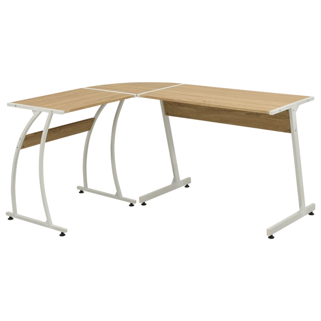 vidaXL Hoekbureau L-vormig zwart