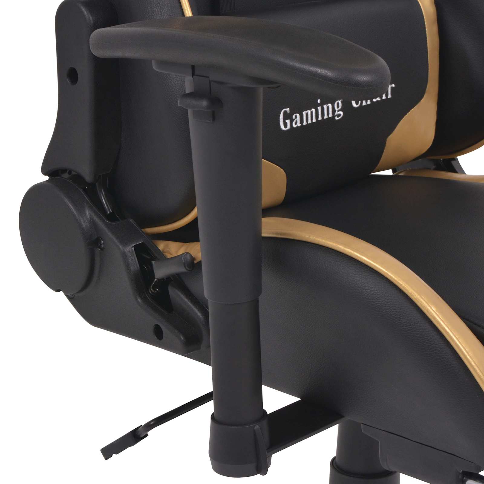 vidaXL Gaming Stoel Goud 70 x 71 x 136 cm Kunstleer