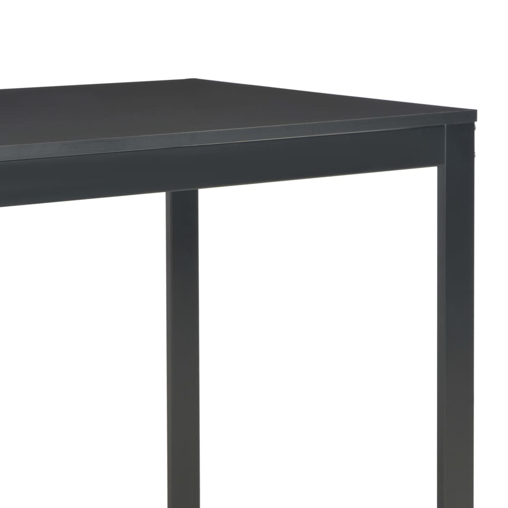 vidaXL Computerbureau 120x60x70 cm zwart