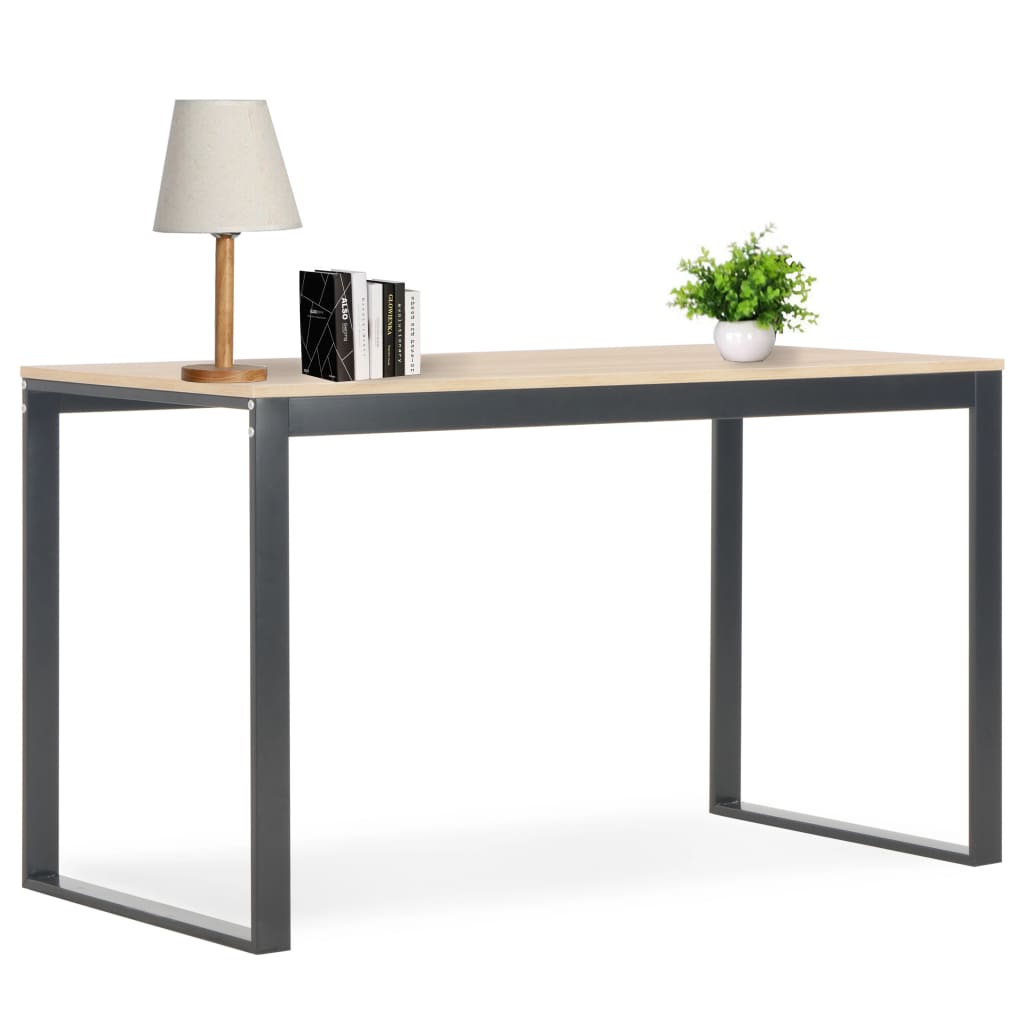 vidaXL Computerbureau 120x60x70 cm zwart