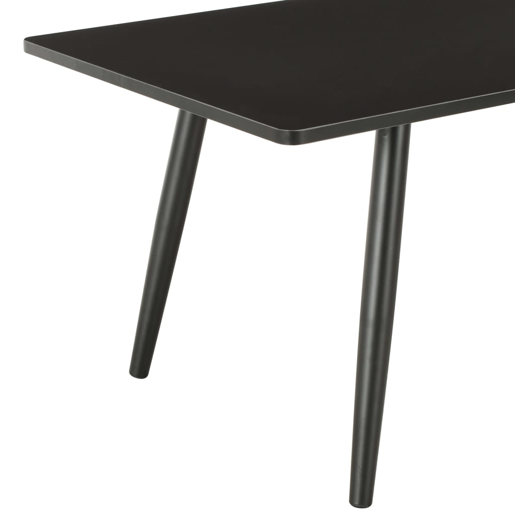 vidaXL Salontafel 120x60x46 cm zwart en eikenkleurig