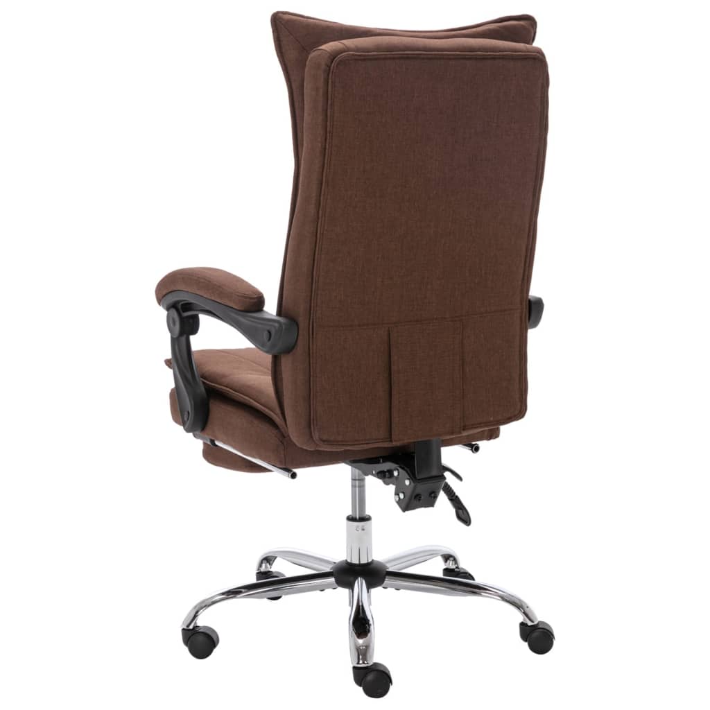 vidaXL Kantoorstoel stof taupe