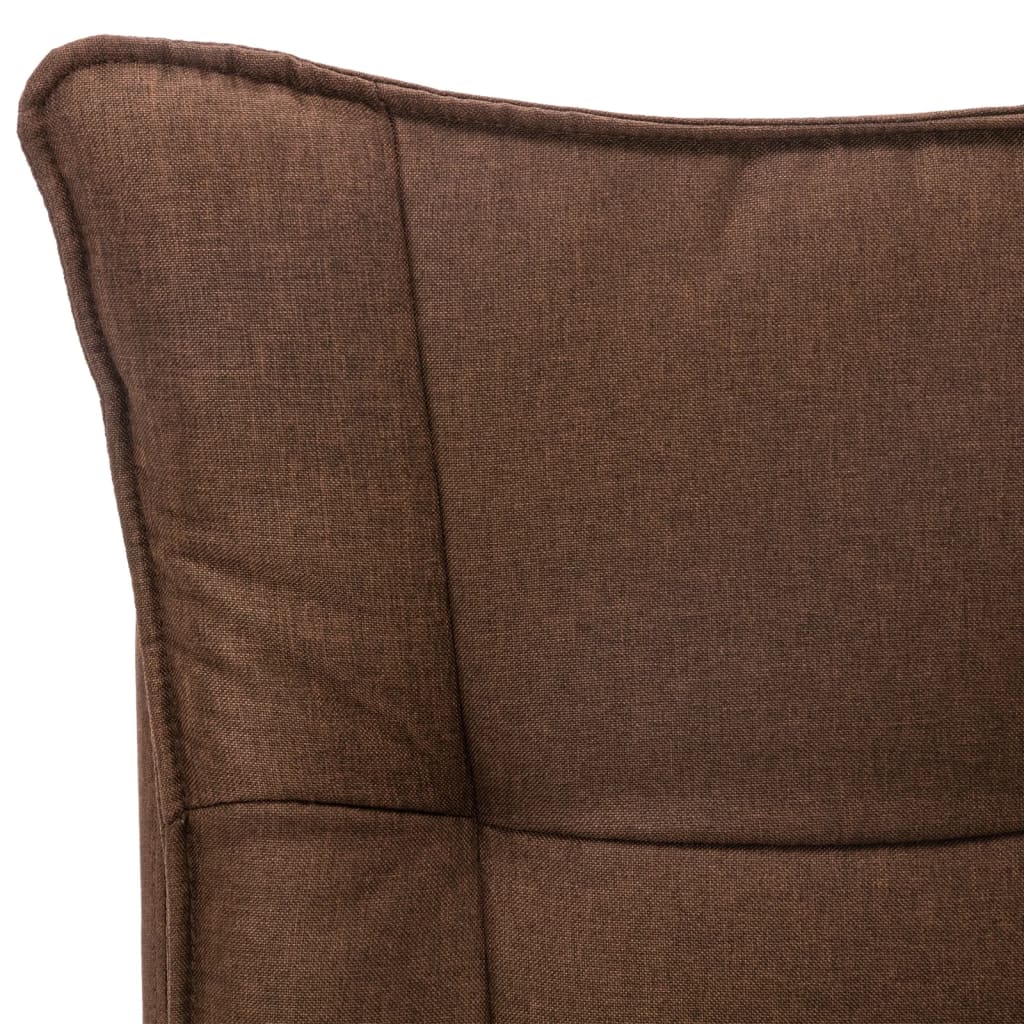 vidaXL Kantoorstoel stof taupe