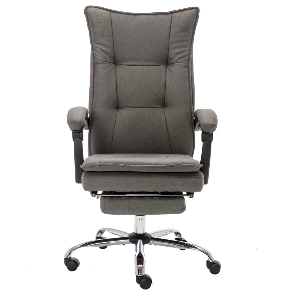 vidaXL Kantoormassagestoel stof taupe