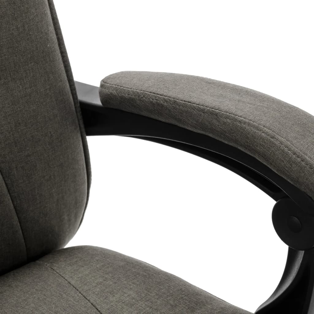 vidaXL Kantoormassagestoel stof taupe