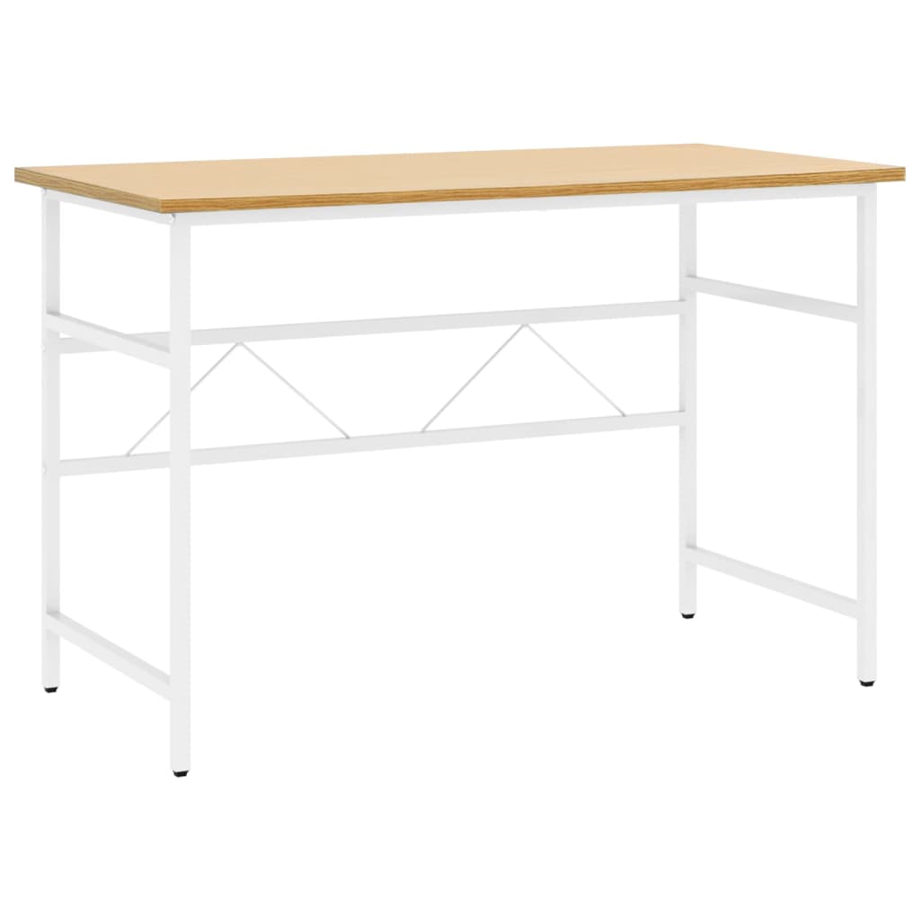 vidaXL Computerbureau 105x55x72 cm MDF en metaal zwart
