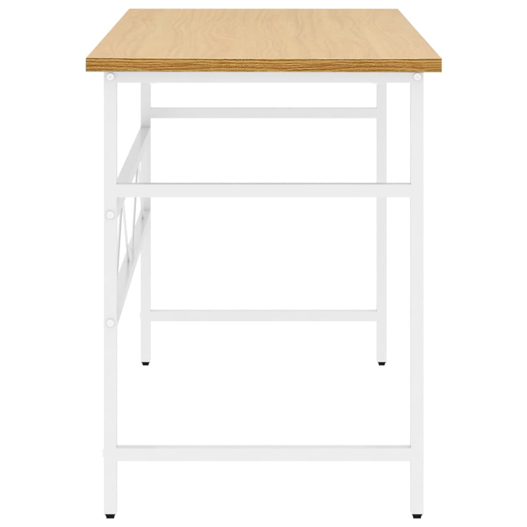 vidaXL Computerbureau 105x55x72 cm MDF en metaal zwart