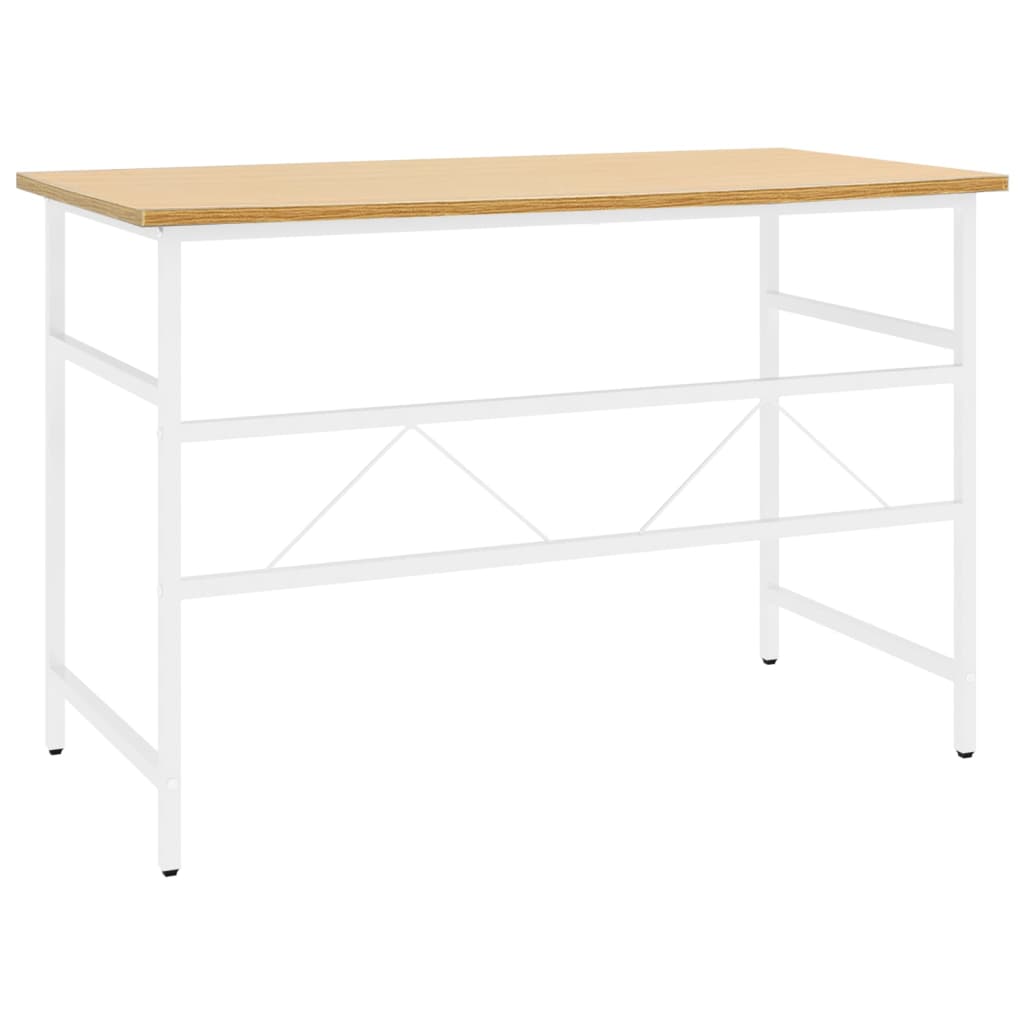 vidaXL Computerbureau 105x55x72 cm MDF en metaal zwart