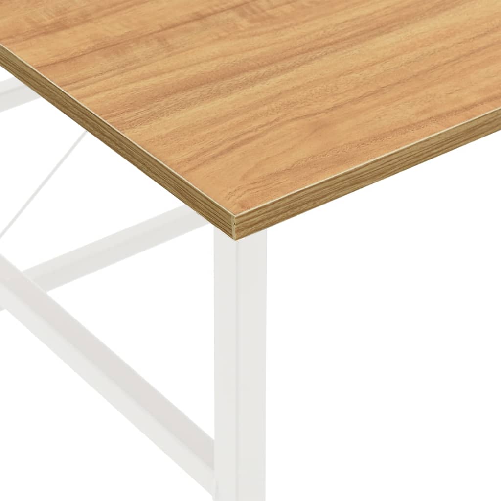 vidaXL Computerbureau 105x55x72 cm MDF en metaal zwart