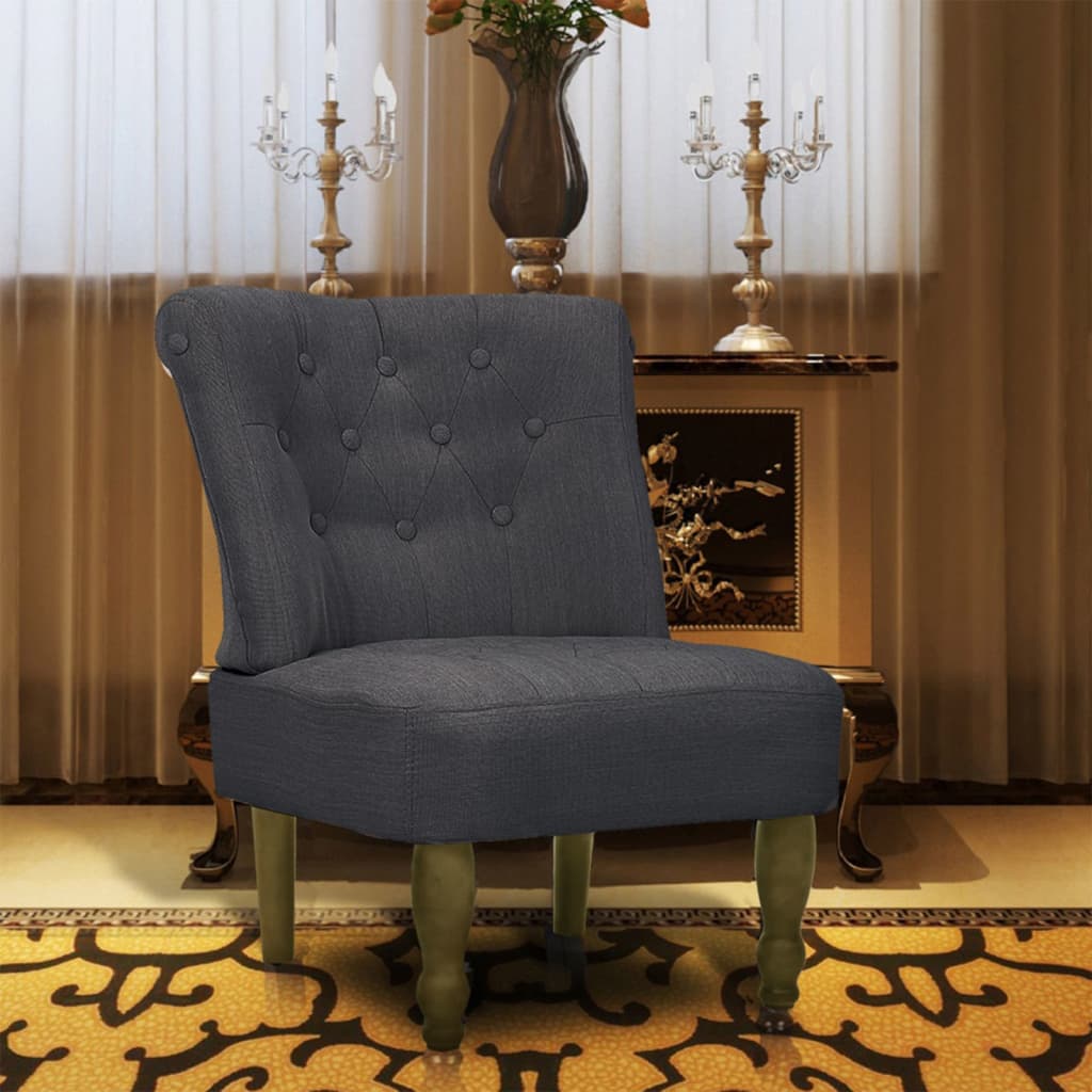 vidaXL Franse stoelen 2 st stof crème - Aashly