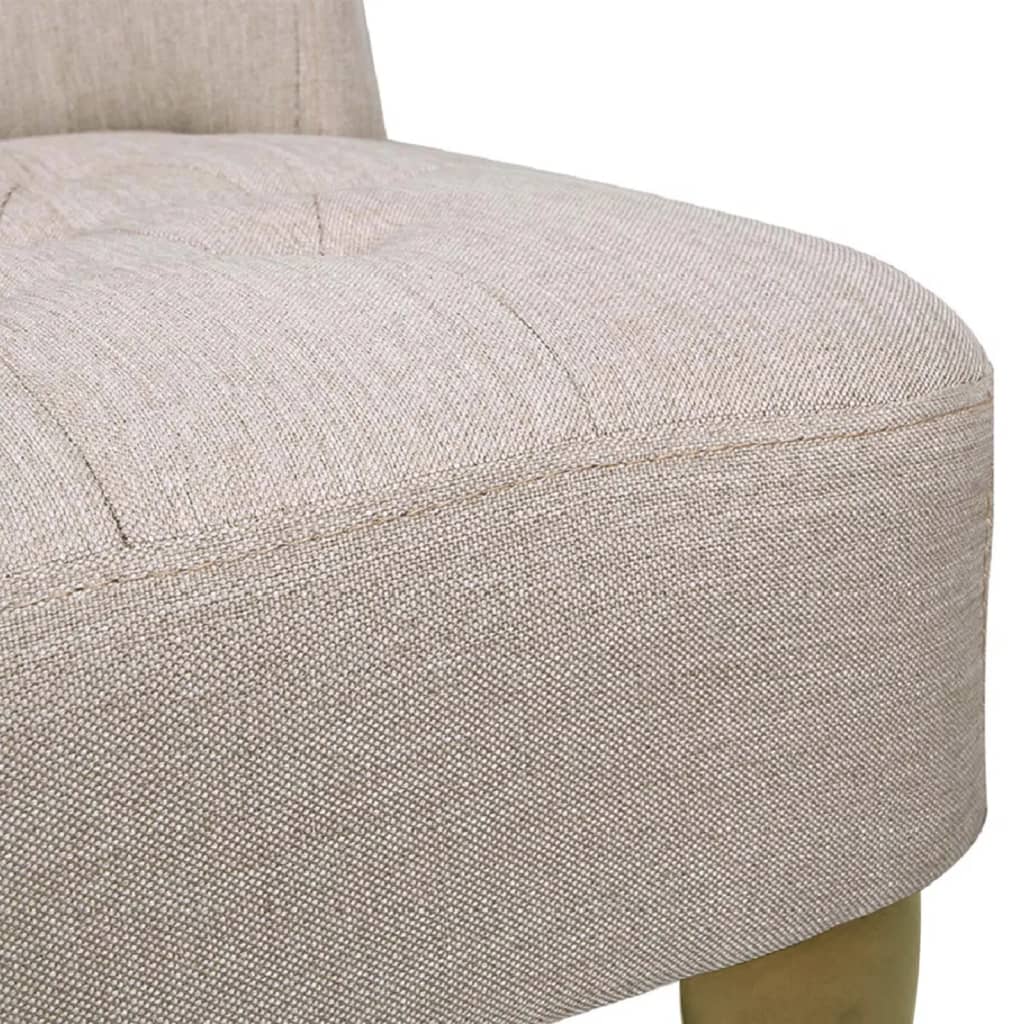 vidaXL Franse stoelen 2 st stof crème - Aashly