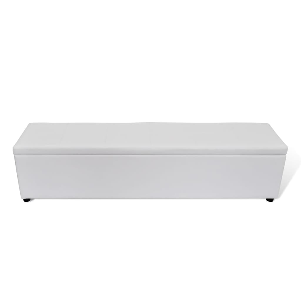 vidaXL Opbergbank 168x44x44 cm wit