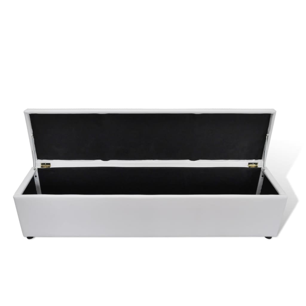 vidaXL Opbergbank 168x44x44 cm wit