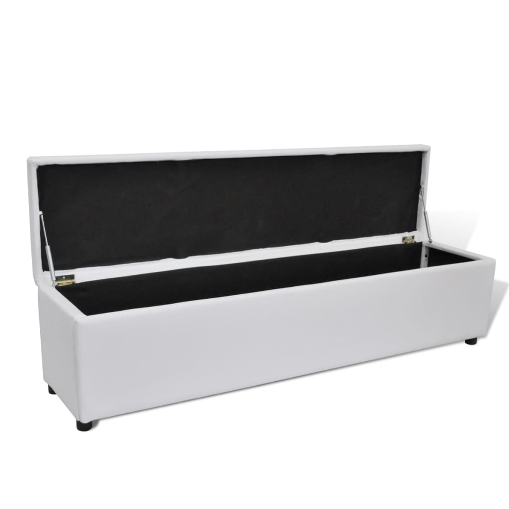 vidaXL Opbergbank 168x44x44 cm wit