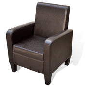 vidaXL Fauteuil kunstleer bruin - Aashly