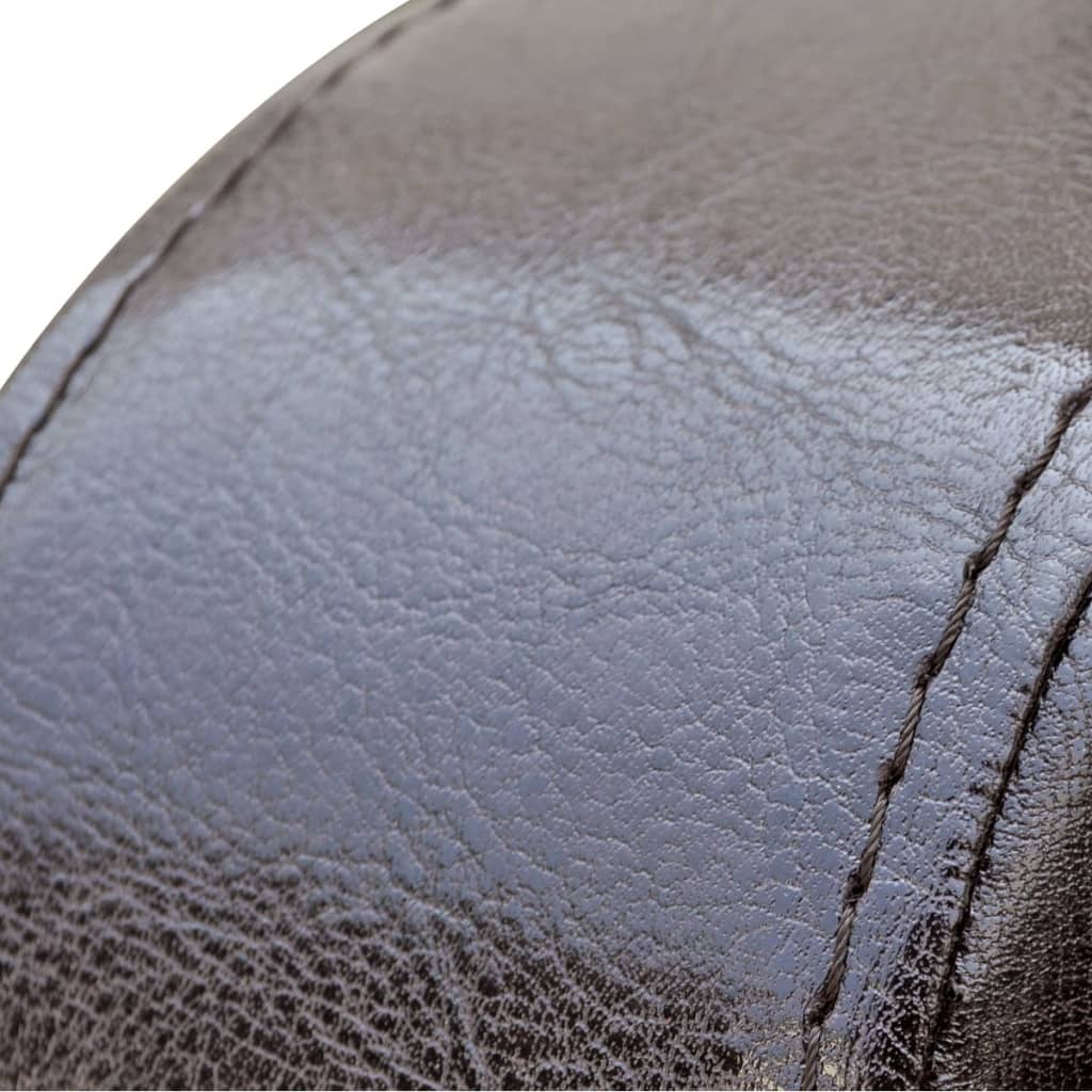 vidaXL Fauteuil kunstleer bruin - Aashly