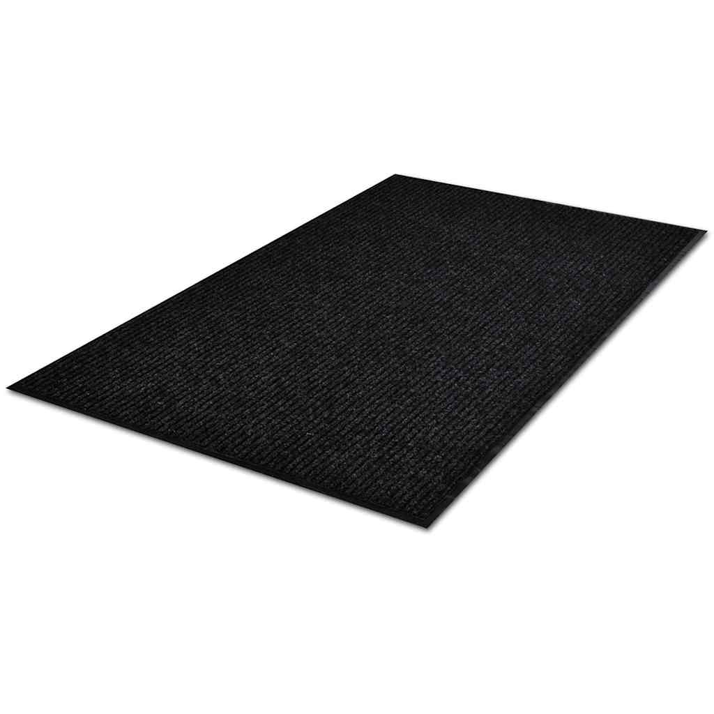 vidaXL Deurmat 90x60 cm PVC zwart