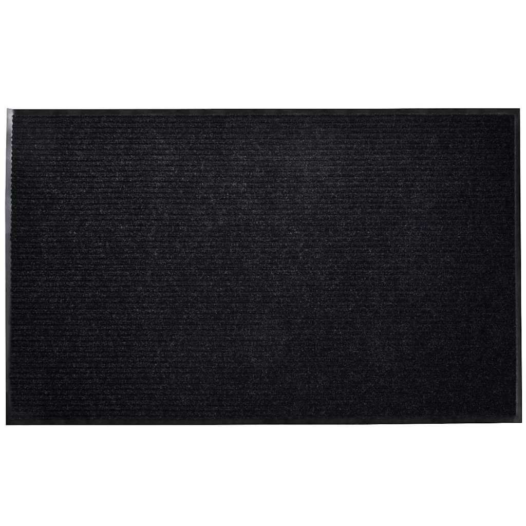 vidaXL Deurmat 90x60 cm PVC zwart