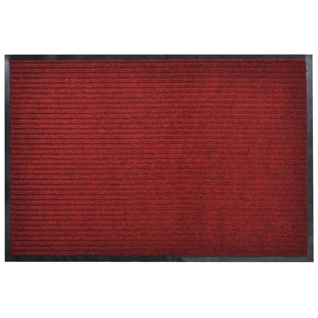 vidaXL Deurmat 90x60 cm PVC zwart