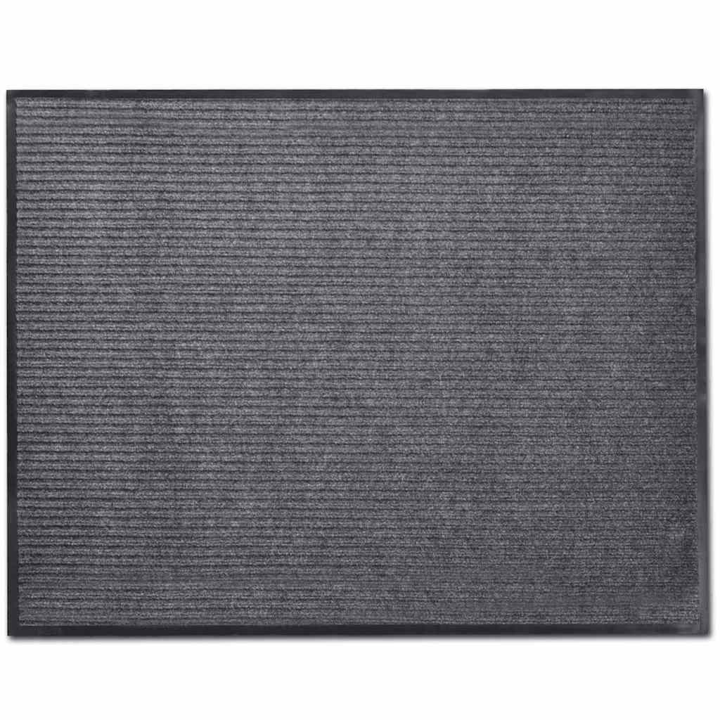 vidaXL Deurmat 90x60 cm PVC zwart