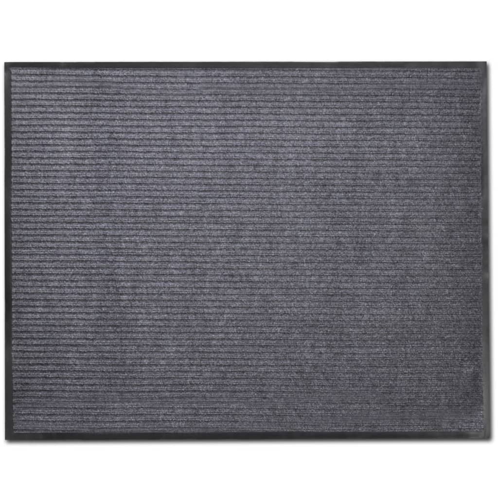 vidaXL Deurmat 90x60 cm PVC zwart