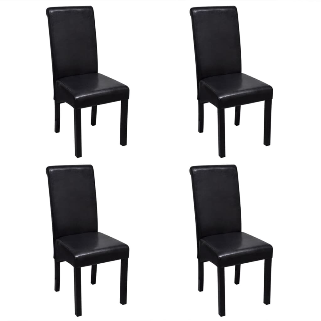 vidaXL Eetkamerstoelen 2 st kunstleer bruin