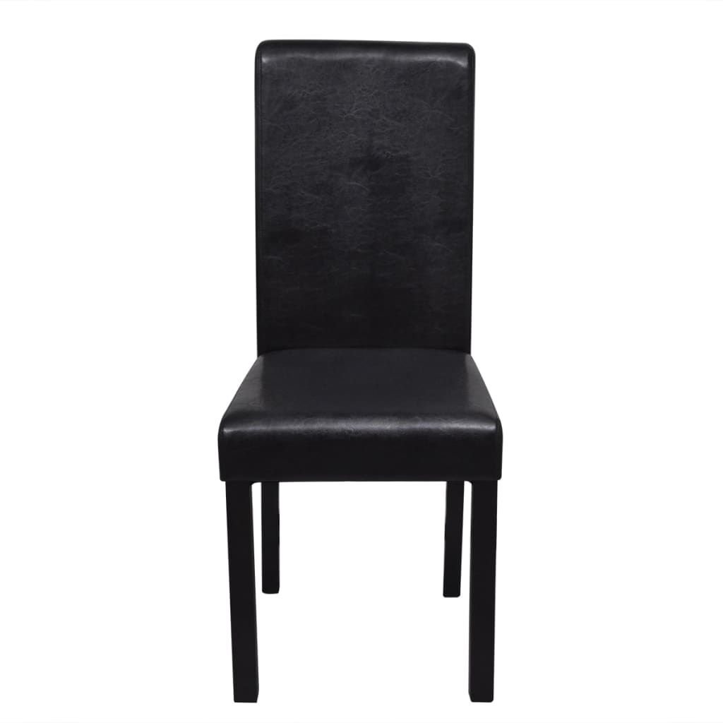 vidaXL Eetkamerstoelen 2 st kunstleer bruin