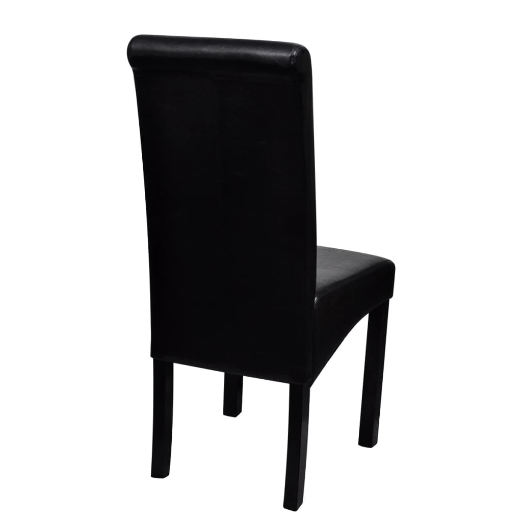 vidaXL Eetkamerstoelen 2 st kunstleer bruin