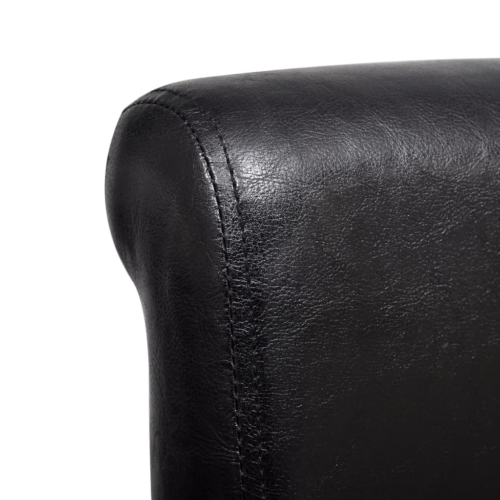 vidaXL Eetkamerstoelen 2 st kunstleer bruin