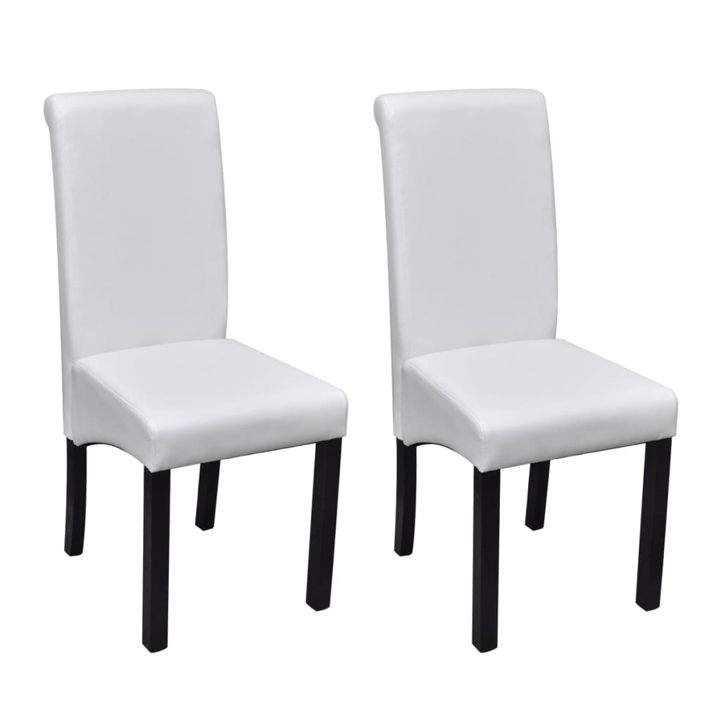 vidaXL Eetkamerstoelen 2 st kunstleer bruin