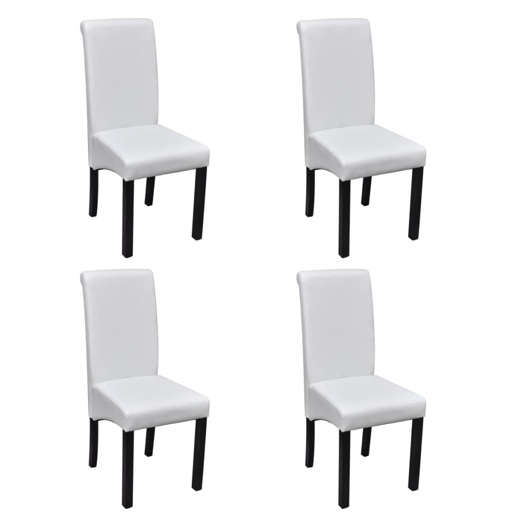 vidaXL Eetkamerstoelen 2 st kunstleer bruin
