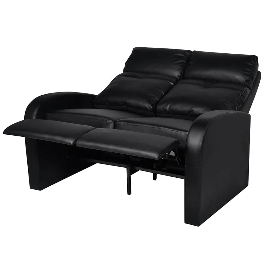 vidaXL Dubbele relaxfauteuil zonder middenleuning kunstleer wit