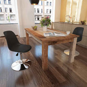 vidaXL Eetkamerstoelen draaibaar 2 st kunstleer zwart