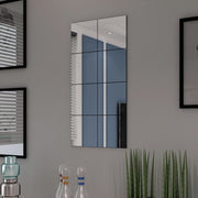vidaXL Spiegeltegels frameloos 8 st 20,5 cm glas - Aashly